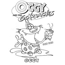 着色页: Oggy和the Cockroaches (卡通和动画节目) #37991 - 免费可打印着色页