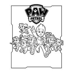 着色页: Paw Patrol (卡通和动画节目) #44239 - 免费可打印着色页