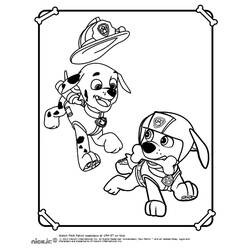 着色页: Paw Patrol (卡通和动画节目) #44245 - 免费可打印着色页