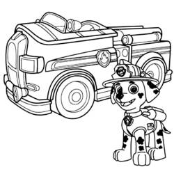 着色页: Paw Patrol (卡通和动画节目) #44263 - 免费可打印着色页