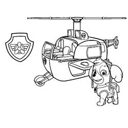 着色页: Paw Patrol (卡通和动画节目) #44267 - 免费可打印着色页