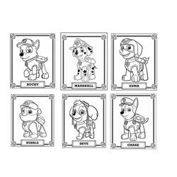 着色页: Paw Patrol (卡通和动画节目) #44297 - 免费可打印着色页