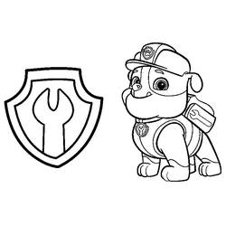 着色页: Paw Patrol (卡通和动画节目) #44314 - 免费可打印着色页