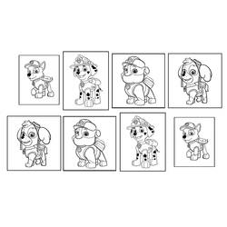 着色页: Paw Patrol (卡通和动画节目) #44319 - 免费可打印着色页