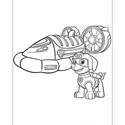着色页: Paw Patrol (卡通和动画节目) #44338 - 免费可打印着色页