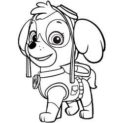 着色页: Paw Patrol (卡通和动画节目) #44352 - 免费可打印着色页