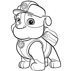 着色页: Paw Patrol (卡通和动画节目) #44360 - 免费可打印着色页