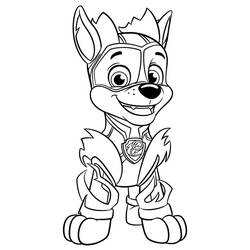 着色页: Paw Patrol Super Pups (卡通和动画节目) #204361 - 免费可打印着色页