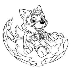着色页: Paw Patrol Super Pups (卡通和动画节目) #204365 - 免费可打印着色页