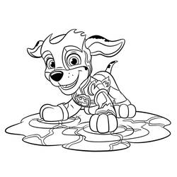 着色页: Paw Patrol Super Pups (卡通和动画节目) #204367 - 免费可打印着色页