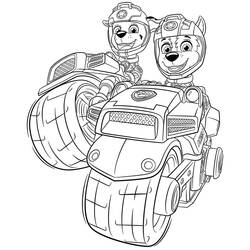 着色页: Paw Patrol Super Pups (卡通和动画节目) #204369 - 免费可打印着色页