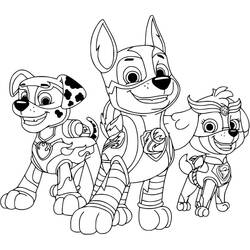 着色页: Paw Patrol Super Pups (卡通和动画节目) #204373 - 免费可打印着色页