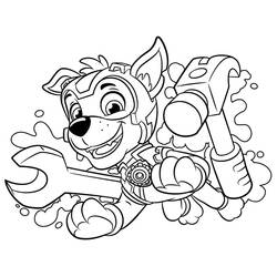 着色页: Paw Patrol Super Pups (卡通和动画节目) #204377 - 免费可打印着色页
