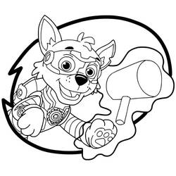 着色页: Paw Patrol Super Pups (卡通和动画节目) #204379 - 免费可打印着色页