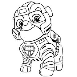 着色页: Paw Patrol Super Pups (卡通和动画节目) #204382 - 免费可打印着色页