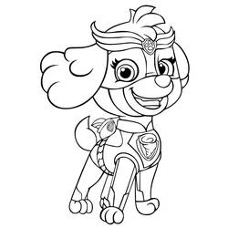 着色页: Paw Patrol Super Pups (卡通和动画节目) #204384 - 免费可打印着色页