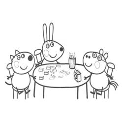 着色页: Peppa Pig (卡通和动画节目) #43920 - 免费可打印着色页