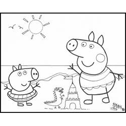 着色页: Peppa Pig (卡通和动画节目) #43941 - 免费可打印着色页