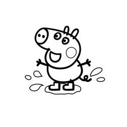 着色页: Peppa Pig (卡通和动画节目) #43988 - 免费可打印着色页