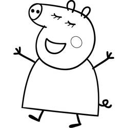 着色页: Peppa Pig (卡通和动画节目) #43993 - 免费可打印着色页