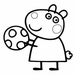 着色页: Peppa Pig (卡通和动画节目) #44046 - 免费可打印着色页