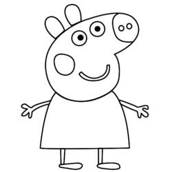着色页: Peppa Pig (卡通和动画节目) #44088 - 免费可打印着色页