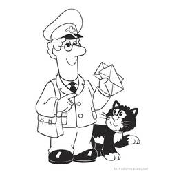 着色页: Postman Pat (卡通和动画节目) #49486 - 免费可打印着色页