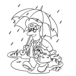着色页: Postman Pat (卡通和动画节目) #49553 - 免费可打印着色页