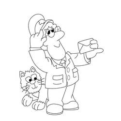 着色页: Postman Pat (卡通和动画节目) #49582 - 免费可打印着色页