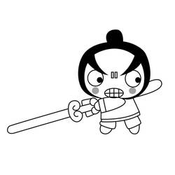 着色页: Pucca (卡通和动画节目) #186609 - 免费可打印着色页