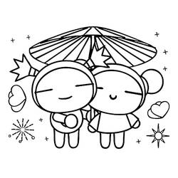 着色页: Pucca (卡通和动画节目) #186613 - 免费可打印着色页