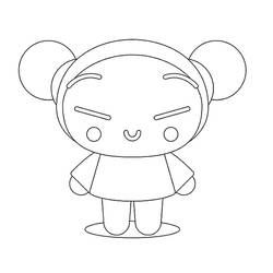 着色页: Pucca (卡通和动画节目) #186622 - 免费可打印着色页