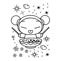 着色页: Pucca (卡通和动画节目) #186623 - 免费可打印着色页