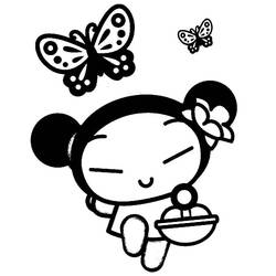 着色页: Pucca (卡通和动画节目) #186624 - 免费可打印着色页