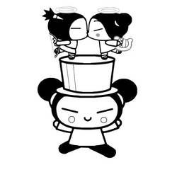 着色页: Pucca (卡通和动画节目) #186625 - 免费可打印着色页