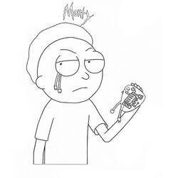 着色页: Rick和Morty - 免费可打印着色页
