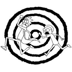 着色页: Rick和Morty (卡通和动画节目) #208223 - 免费可打印着色页