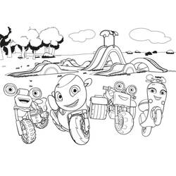 着色页: Ricky Zoom (卡通和动画节目) #185744 - 免费可打印着色页