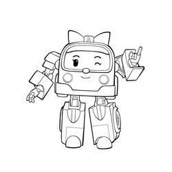 着色页: Robocar Poli (卡通和动画节目) #185687 - 免费可打印着色页