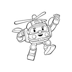 着色页: Robocar Poli (卡通和动画节目) #185696 - 免费可打印着色页
