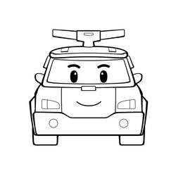 着色页: Robocar Poli (卡通和动画节目) #185707 - 免费可打印着色页