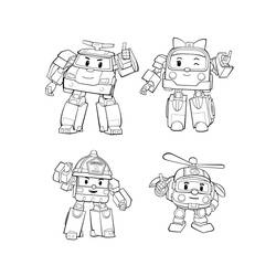 着色页: Robocar Poli (卡通和动画节目) #185713 - 免费可打印着色页