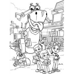 着色页: Rusty Rivets (卡通和动画节目) #195767 - 免费可打印着色页