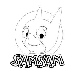 着色页: SamSam (卡通和动画节目) #183472 - 免费可打印着色页