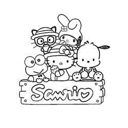 着色页: Sanrio (卡通和动画节目) #220313 - 免费可打印着色页