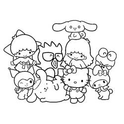 着色页: Sanrio (卡通和动画节目) #220314 - 免费可打印着色页