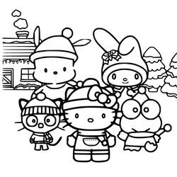 着色页: Sanrio (卡通和动画节目) #220321 - 免费可打印着色页