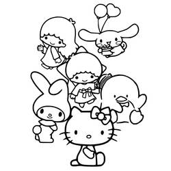 着色页: Sanrio (卡通和动画节目) #220322 - 免费可打印着色页