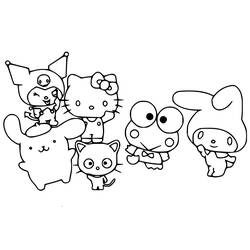 着色页: Sanrio (卡通和动画节目) #220323 - 免费可打印着色页