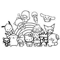 着色页: Sanrio (卡通和动画节目) #220324 - 免费可打印着色页